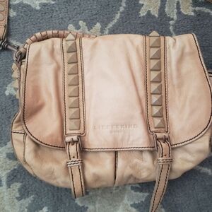 Liebeskind Tan Leather Studded Bag